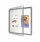 Nobo Premium Plus Outdoor Magnetic Lockable Notice Board 708x667x43mm 6xA4 1902578