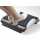 Q-Connect Footrest with Removable Carpet Black/Silver KF20075
