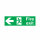 Safety Sign Fire Exit Running Man Arrow Left 150x450mm PVC FX04311R