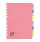 5 Star Office Subject Dividers 12-Part Recycled Card Multipunched 155gsm A4 Assorted