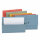 5 Star Office Document Wallet Half Flap 250gsm Recycled Capacity 32mm Foolscap Assorted [Pack 50]
