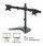 Fellowes Professional Series Free Standing Dual Horizontal Monitor Arm 8043701
