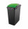 40L Recycling bin with green lid
