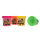 WORLD OF COLOUR 4x140g POTS PLAY DOUGH WITH MOULD LID - NEON