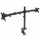 Manhattan TV & Monitor Mount, Desk, Full Motion, 2 Screens, Screen Sizes: 10-27", Black, Clamp Assembly, Dual Screen, VESA 75x75 to 100x100mm, Max 8kg (each), Lifetime Warranty