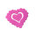 CRAFTY BITZ FOAM STICKERS HEART SHAPE 3 ASST.