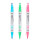 * PROSCRIBE PKT.12 TWIN TIP PASTEL HIGHLIGHTER PENS - ASST