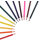 WORLD OF COLOUR PKT.12 WASHABLE COLOURING PENCILS