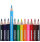 WORLD OF COLOUR PKT.12 HALF SIZE COLOURING PENCILS