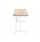 Office Rectangular Desk With Steel Double Upright Cantilever Frame 1400X600 Canadian Oak/White
