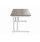 Office Rectangular Desk With Steel Double Upright Cantilever Frame 1400X800 Alaskan Grey Oak&#47;White