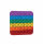 Pop Fidget Pad Square Multicoloured 125x125x10mm POPSQM