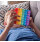 Pop Fidget Pad Square Multicoloured 125x125x10mm POPSQM