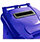Confidential Waste Wheelie Bin 120 Litre with Slot and Lid Lock Blue 377884 124535 Additional Image 2