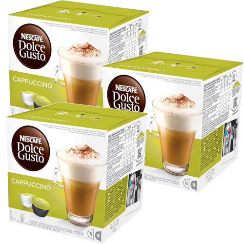 Nescafe Cappuccino for Dolce Gusto Machine PK48 Capsules - Makes 24 Drinks