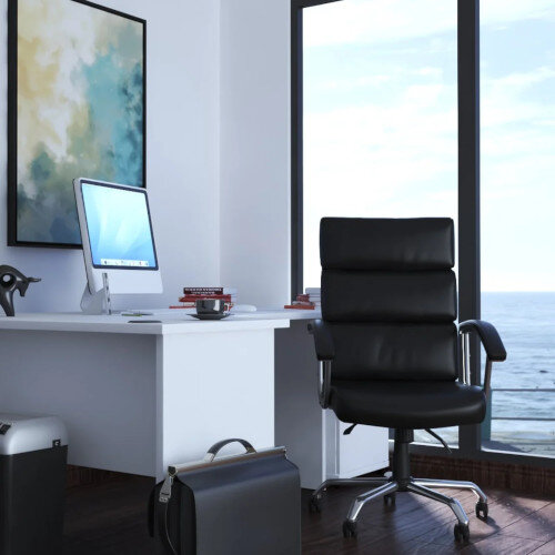 Desire High Executive Office Chair Black With Arms Additional Image 6