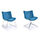 Echo Soft Seating Chairs: Blue Fabric Upholstered