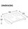 Humanscale FM500 Rocking Footrest Black Dimensions