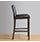 Bolero Faux Leather High Bar Stool Black Additional Image 2