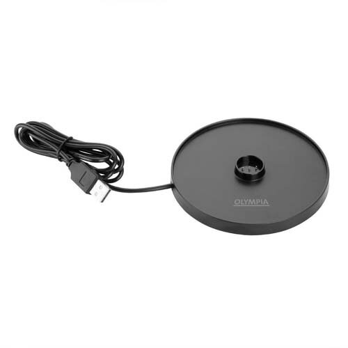 Olympia Siena Table Lamp Round Dome Black 300mm Additional Image 3