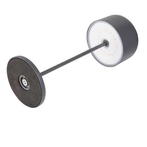 Olympia Siena Table Lamp Round Dome Grey 300mm Additional Image 2