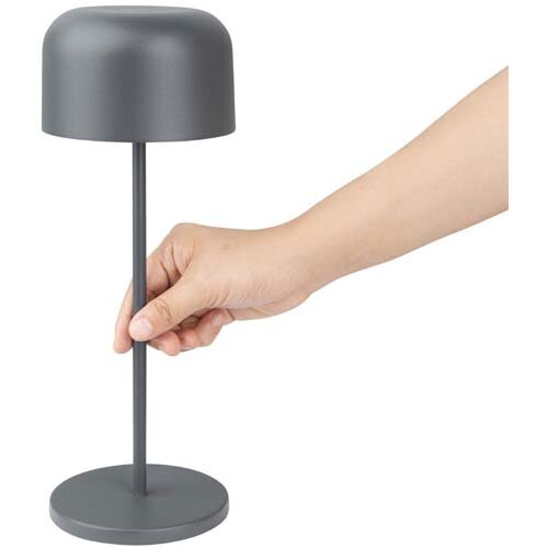 Olympia Siena Table Lamp Round Dome Grey 300mm Additional Image 4