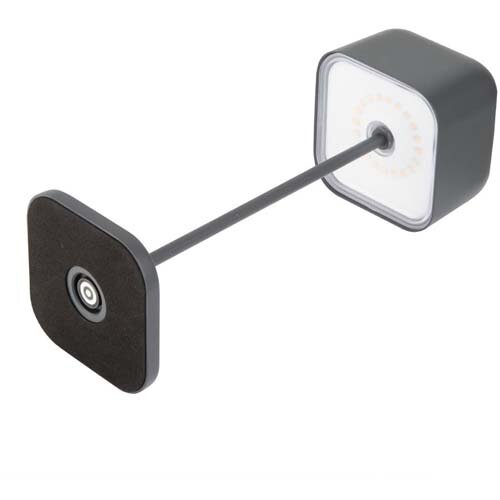 Olympia Lucca Table Lamp Squared Dome Grey 300mm Additional Image 2