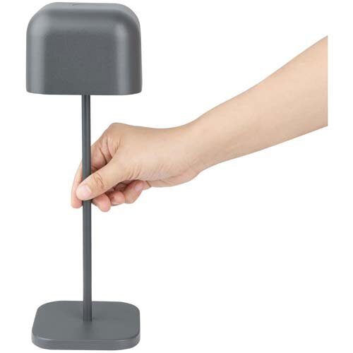Olympia Lucca Table Lamp Squared Dome Grey 300mm Additional Image 4