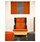 OCTOBER HIGH Armchair Grey & Orange
