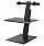 Humanscale QuickStand ECO Height-Adjustable Sitting/Standing Dual Monitor Workstation Black QSEBD