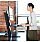 Humanscale QuickStand ECO Height-Adjustable Sitting/Standing Dual  Monitor Workstation Black QSEBD Additional Image 1