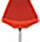 THUNDER Designer Lounge Chair Red Front View