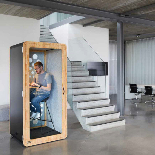 MyO Solutions Woody Box Single Person Acoustic Office Meeting Booth Pod Additional Image 15