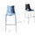 Zebra Technopolymer Bar Stool with H800mm Chrome Base Linen White Additional Image 8