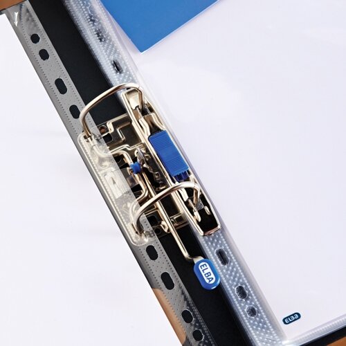 Elba Punched Poly Pocket Quick Insert A4 Clear 75 Micron Ref 400012939 [Pack 100]