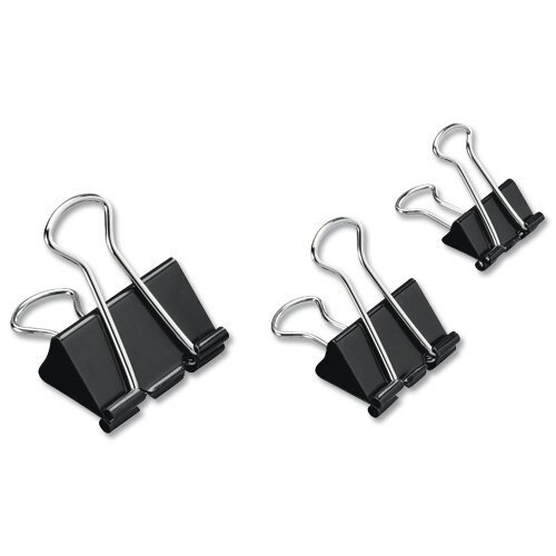 Foldback Clips 19mm Black Pack 12 5 Star