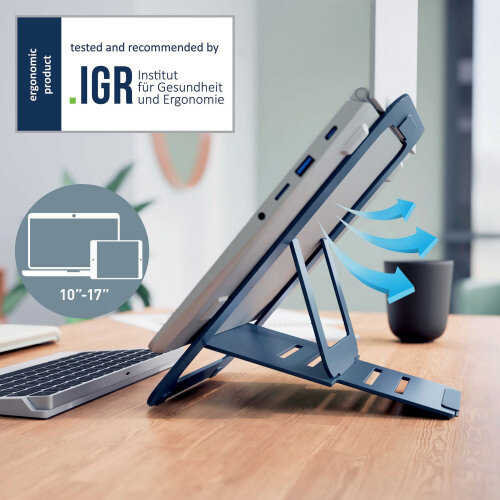 Leitz Ergo Aluminium Ultra-Flat Laptop Stand 