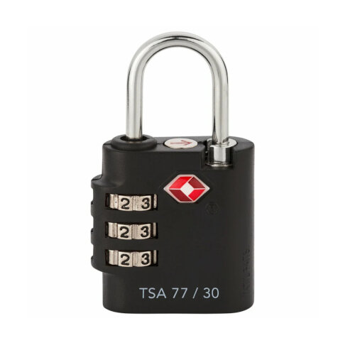 Burg Wachter TSA 77 30 SB 30mm Aluminium with Steel Shackle 3 Dials TSA Approved