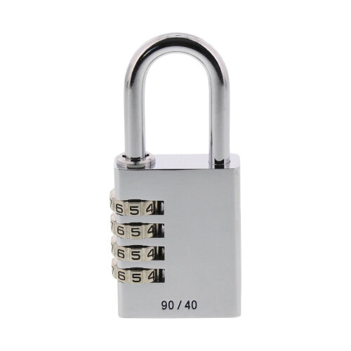 Burg Wachter  Combi 90 40 Chromo SB Combination ChromePadlock 40mm Aluminium 4 Dials