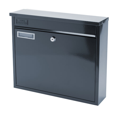 Burg Wachter  Swale MB26 Anthracite Galvanized Steel Post Box H310 xW362xD112mm