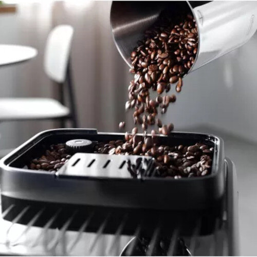 De&#39;Longhi Magnifica Evo Long Automatic Coffee Machine Black with 4 Pre-set Drinks, 15 bar Pressure, 1.8 L Water Tank, Bean Grinder & Milk Frother