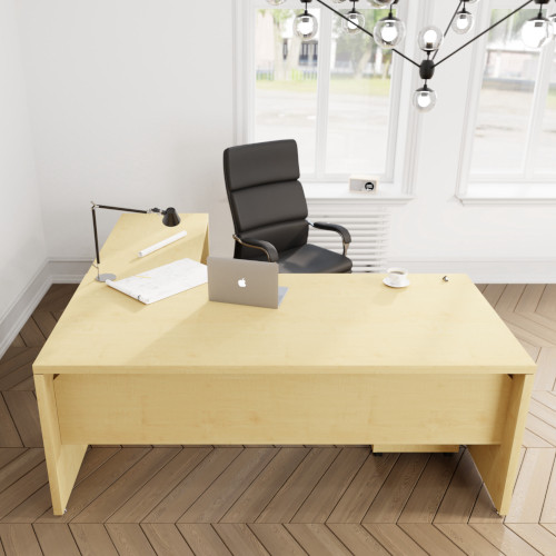 Fermo Executive Office Desk W1600mm Maple