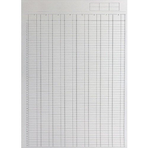 Q-Connect Analysis Pad 8 Column A4 KF01082