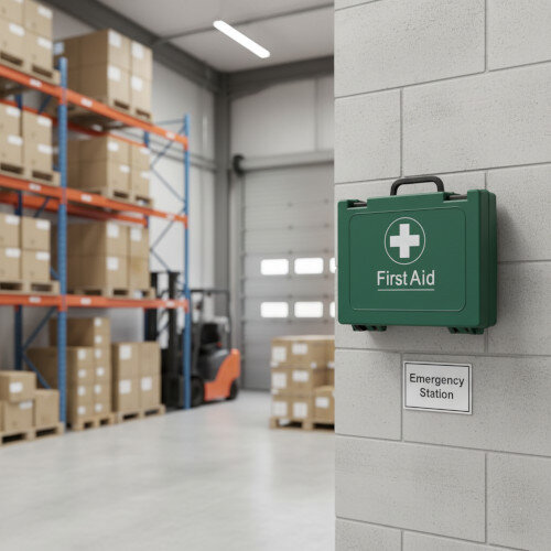 HSA Workplace & Home Safety First Aid Kit 11-25 Person in Standard Wall Mountable Box - HS2A Compliant with Irish Health & Safety Authority Standards