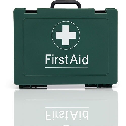 HSA Workplace & Home Safety First Aid Kit 26-50 Person in Wall Mountable Standard Box - HS3A Compliant with Irish Health & Safety Authority Standards