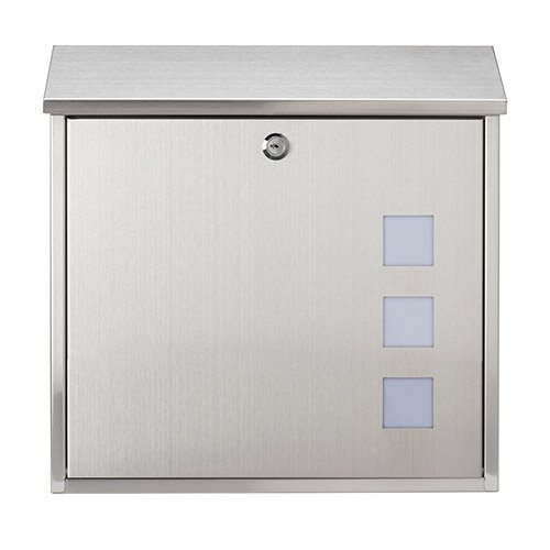 Burg Wachter Aire MB08 Stainless Steel Post Box H368 xW368xD114mm
