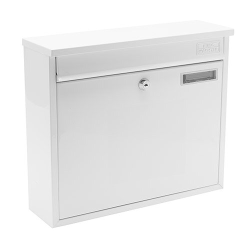 Burg Wachter  Swale MB26 White Galvanized Steel Post Box H310 xW362xD112mm