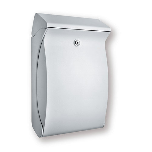 Burg Wachter  Premium White Wall-Mounted Plastic Post Box H419 x W271 x D129 mm