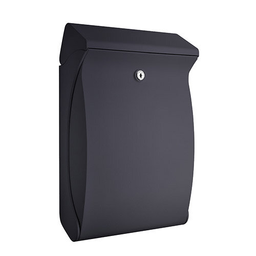 Burg Wachter  Premium Anthracite Wall-Mounted Plastic Post Box H419 x W271 x D129 mm