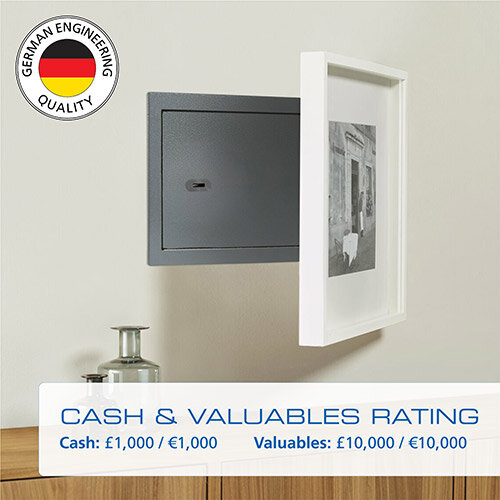 Burg Wachter Pure-Safe PS 120 K EWS Small Deposit Key Lock Safe - Insurance Rating €1,000 Cash & €10,000 Valuables H255 x W350 x D300mm 20.5Ltr